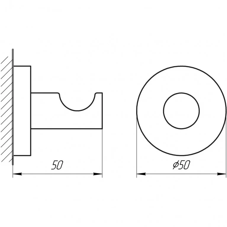 Гачок для рушників Perfect Sanitary Appliances SP 8115 (2182287500) - фото 4