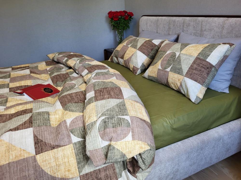 Комплект постельного белья Геометрія Gofre DUO семейный