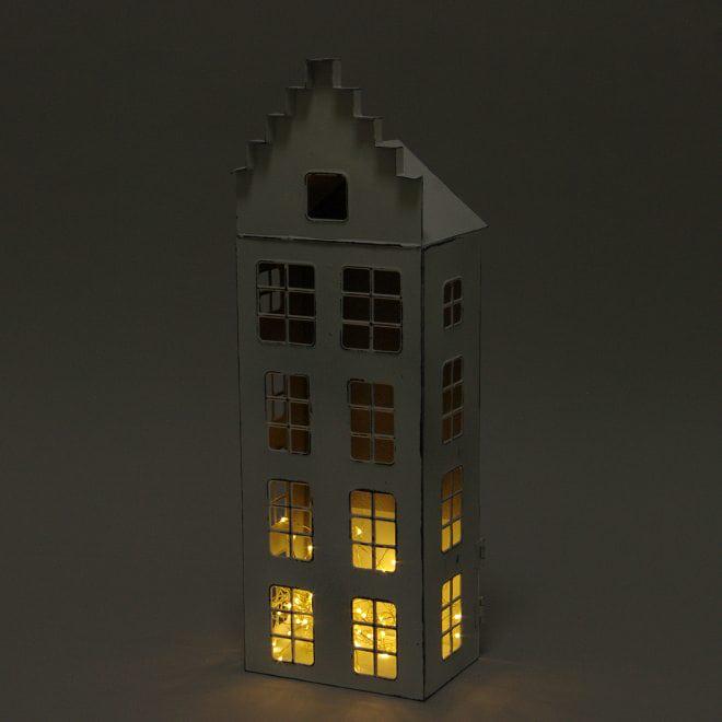 Свічник Flora Будиночок металевий 40 см Білий (39579) - фото 2 Свічник Flora Будиночок металевий 40 см Білий (39579) - фото 2