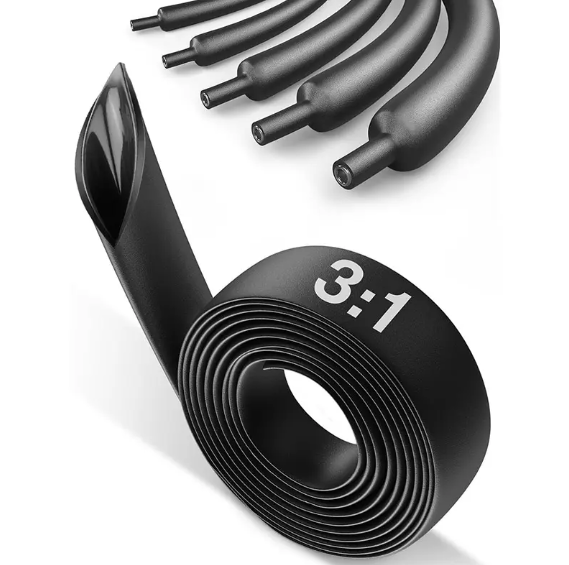 Термоусадка для проволоки с клеем d 37/12 мм 1 м Черный (2372679414) - фото 5