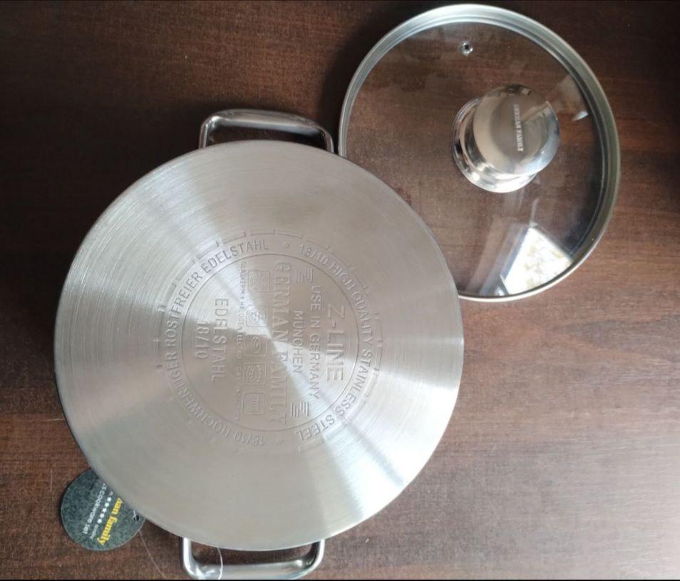 Набір каструль з кришками German Family GF-2071 нержавіюча сталь 6 пр. (GF-2071) - фото 8 Набір каструль з кришками German Family GF-2071 нержавіюча сталь 6 пр. (GF-2071) - фото 8