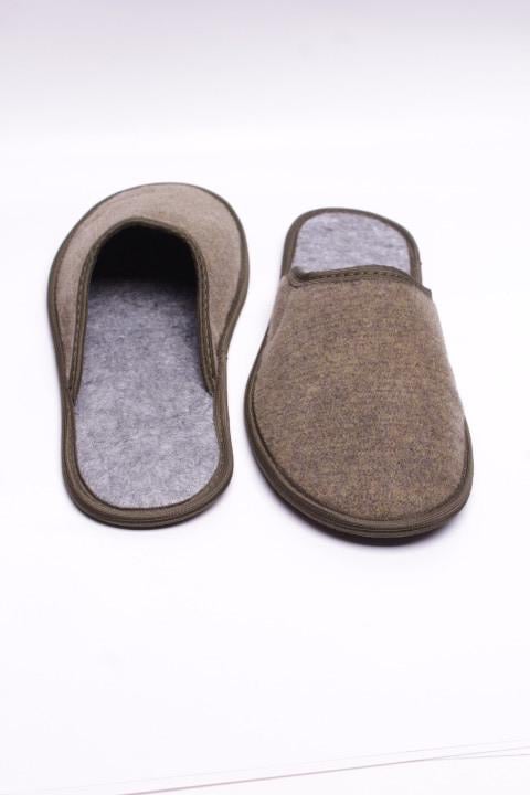 Домашние тапочки мужские Pago закрытые фетровые р. 41 Хаки - фото 6 Домашние тапочки мужские Pago закрытые фетровые р. 41 Хаки - фото 6