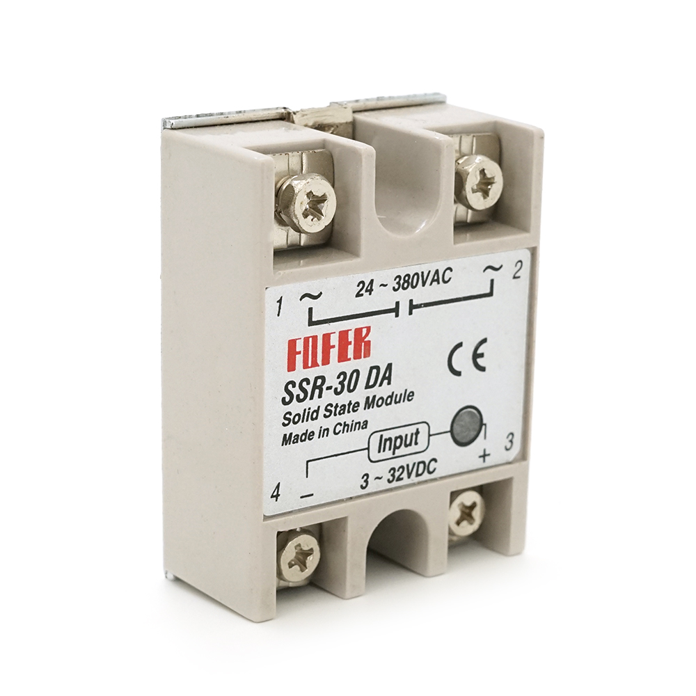 Реле твердотельное FQFER SSR-30DA 30А 24-380VAC (YUT_V6642)