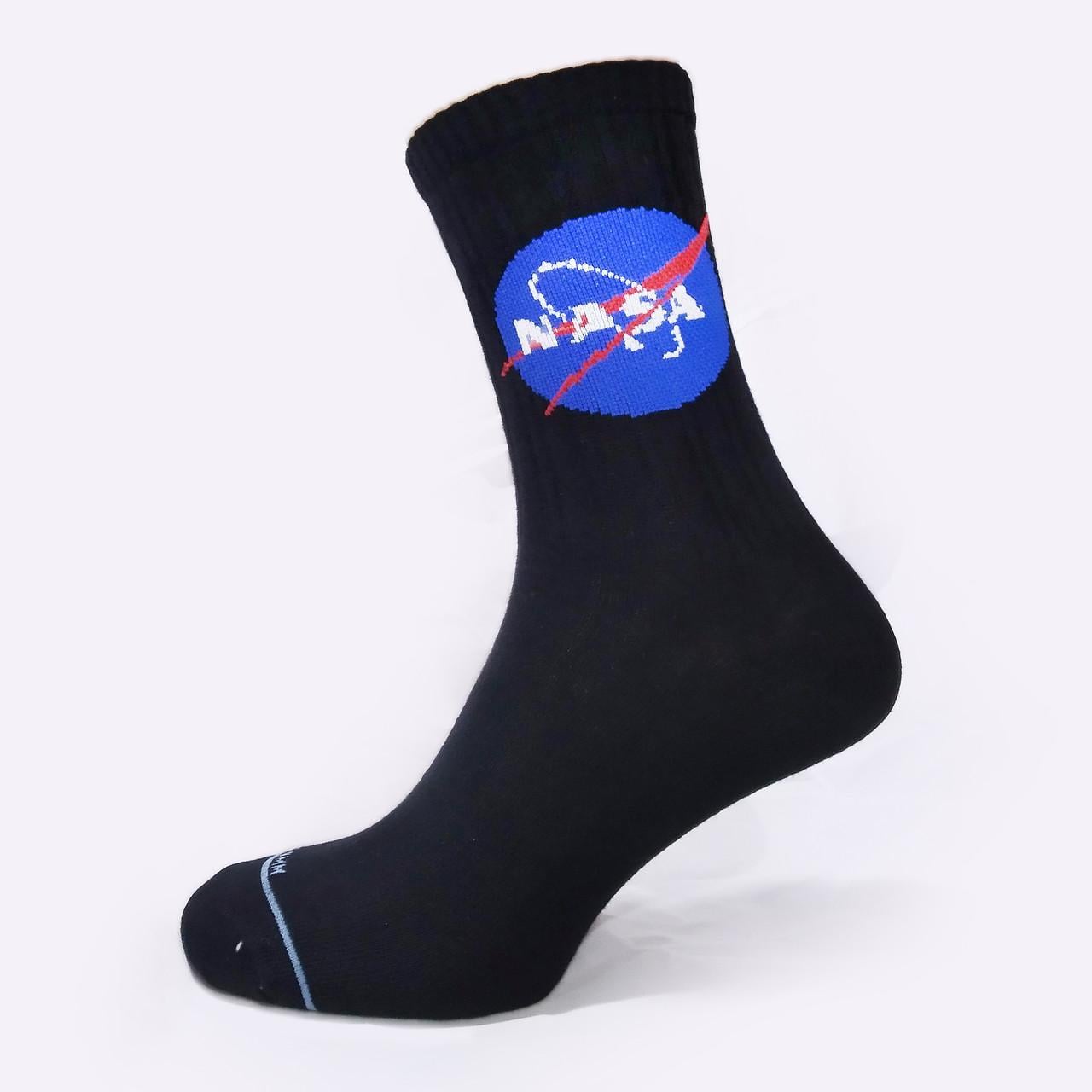 Носки ароматизированные мужские с принтом "Nasa" Pemium Черный (1099690702)
