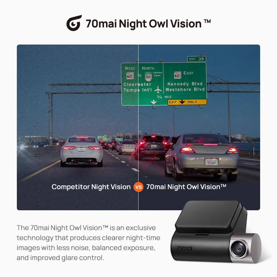 Відеореєстратор 70mai Dash Cam A510 - фото 8