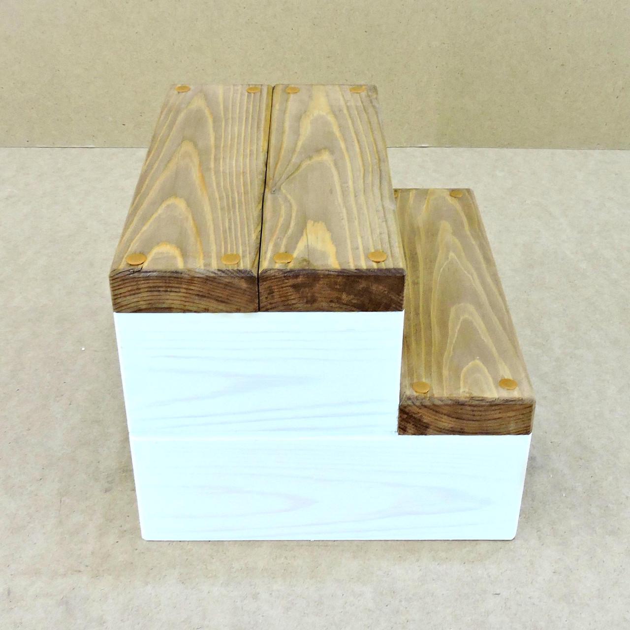 Скамейка-ступенька из дерева Гудзон Зефир/Мускат (ССТ-00032007) - фото 4