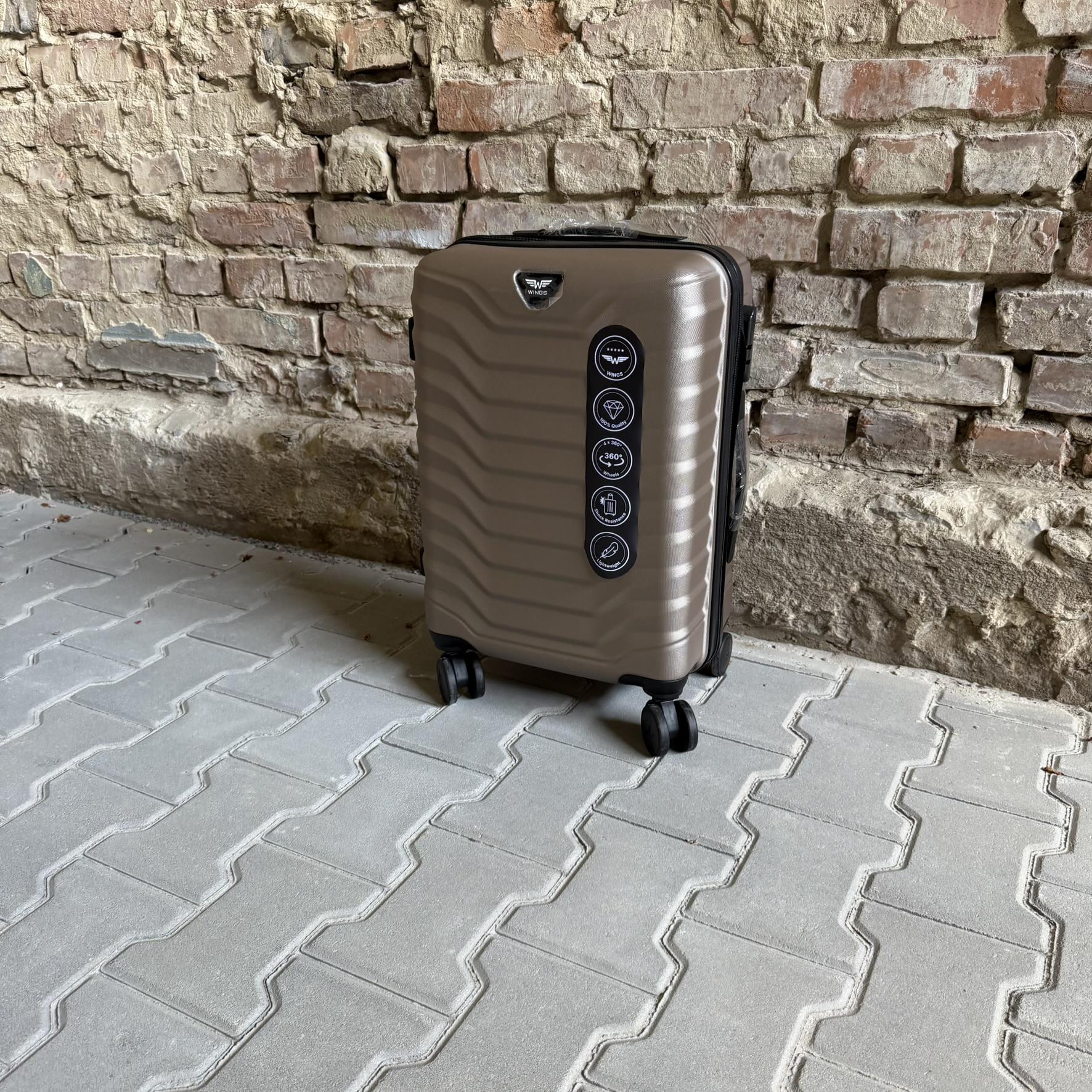 Валіза Wings PEA01 дорожня S Шампань (26557745) - фото 4 Валіза Wings PEA01 дорожня S Шампань (26557745) - фото 4