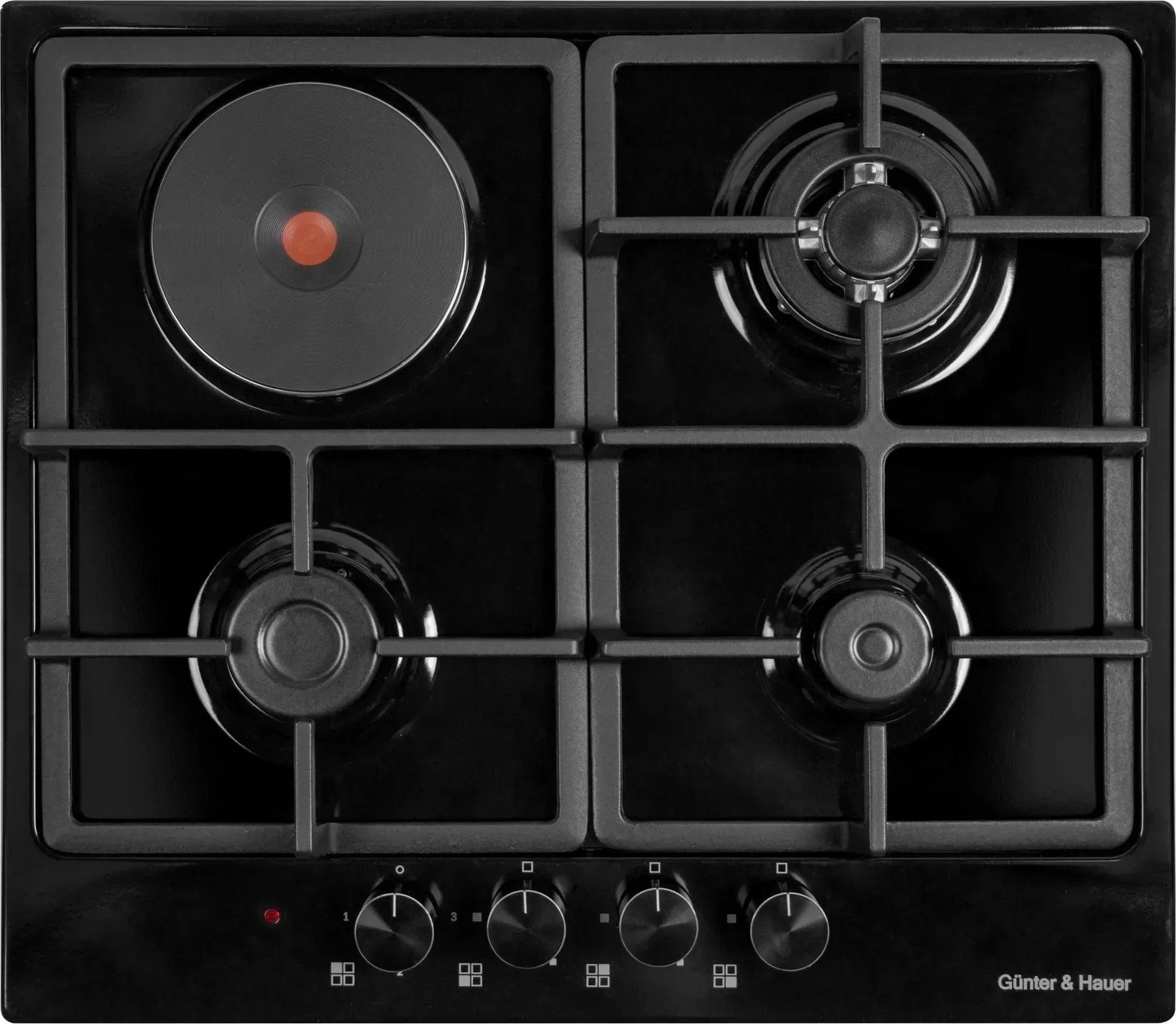 Варочная поверхность комбинированная Gunter&Hauer GH 631 BE газ и электричество (28704031)