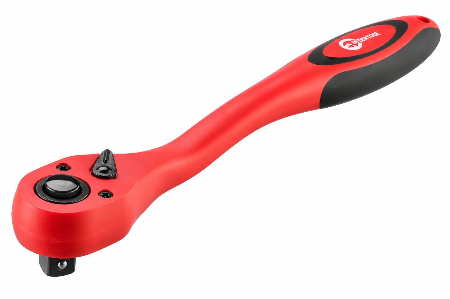 Рукоятка з храповим механізмом Intertool вигнута 1/2"х72T Prof (HT-2109)