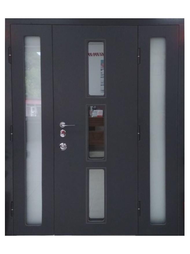 Двері вхідні Максимум NC80 полімер 2050х1600 мм Антрацит (6200591)