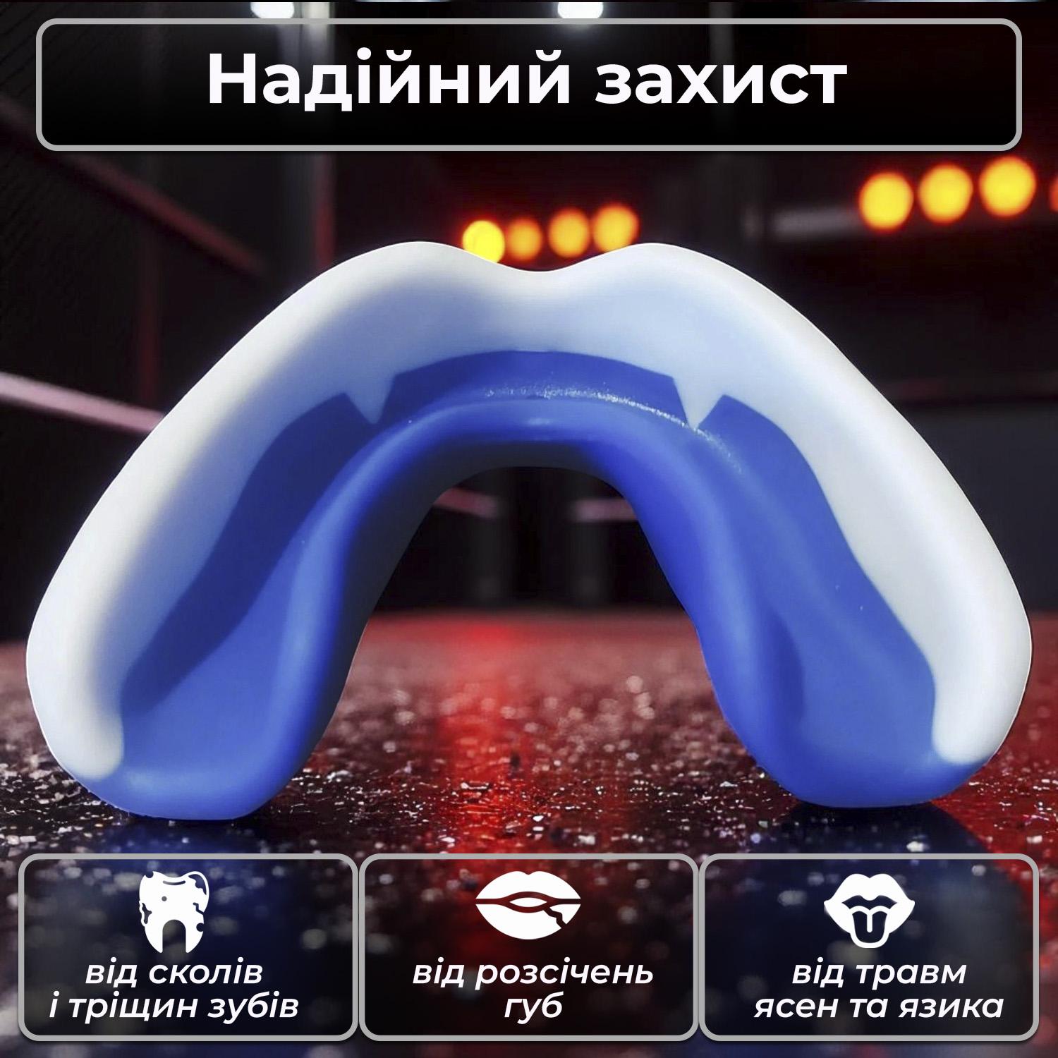 Капа Вампир подростковая для зубов из термопластика Черно-красный - фото 4