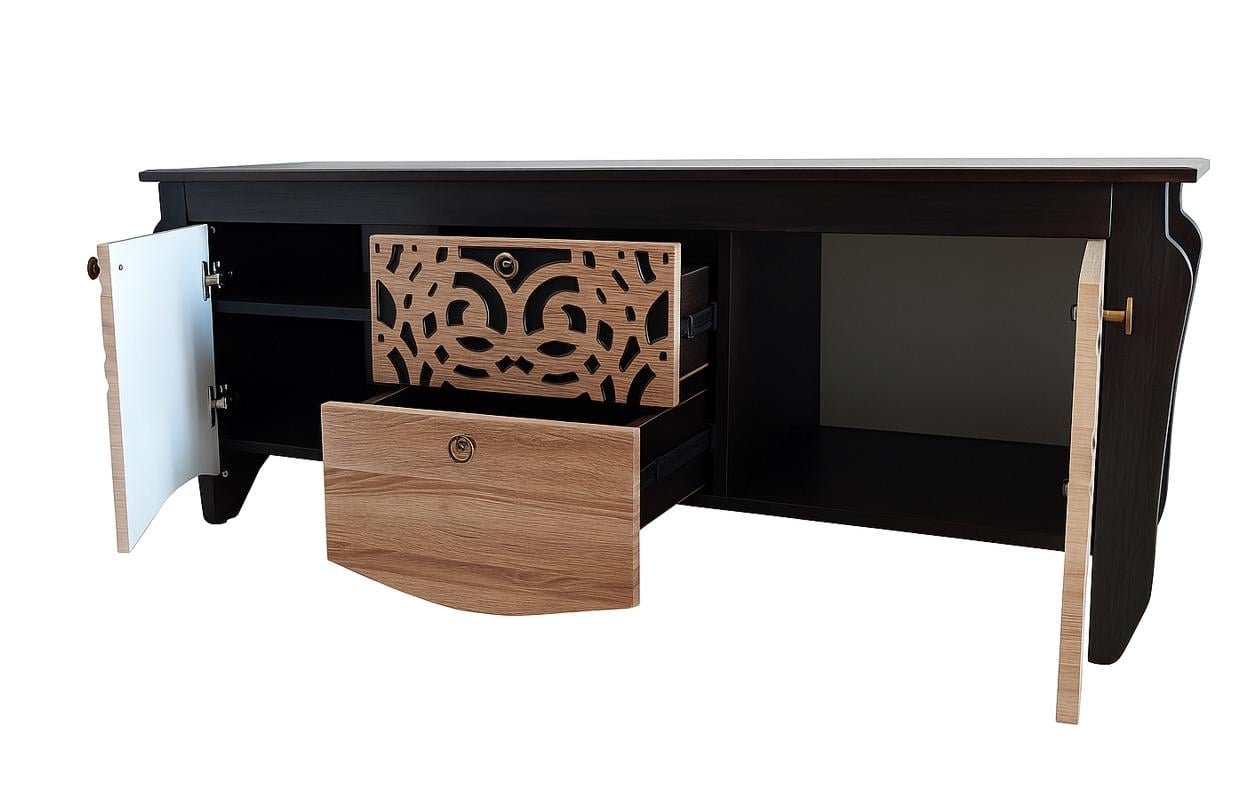 Тумба під ТВ Майстер Форм Гефест 1360х450х560 мм Венге магія/Дуб сонома (907821) - фото 4