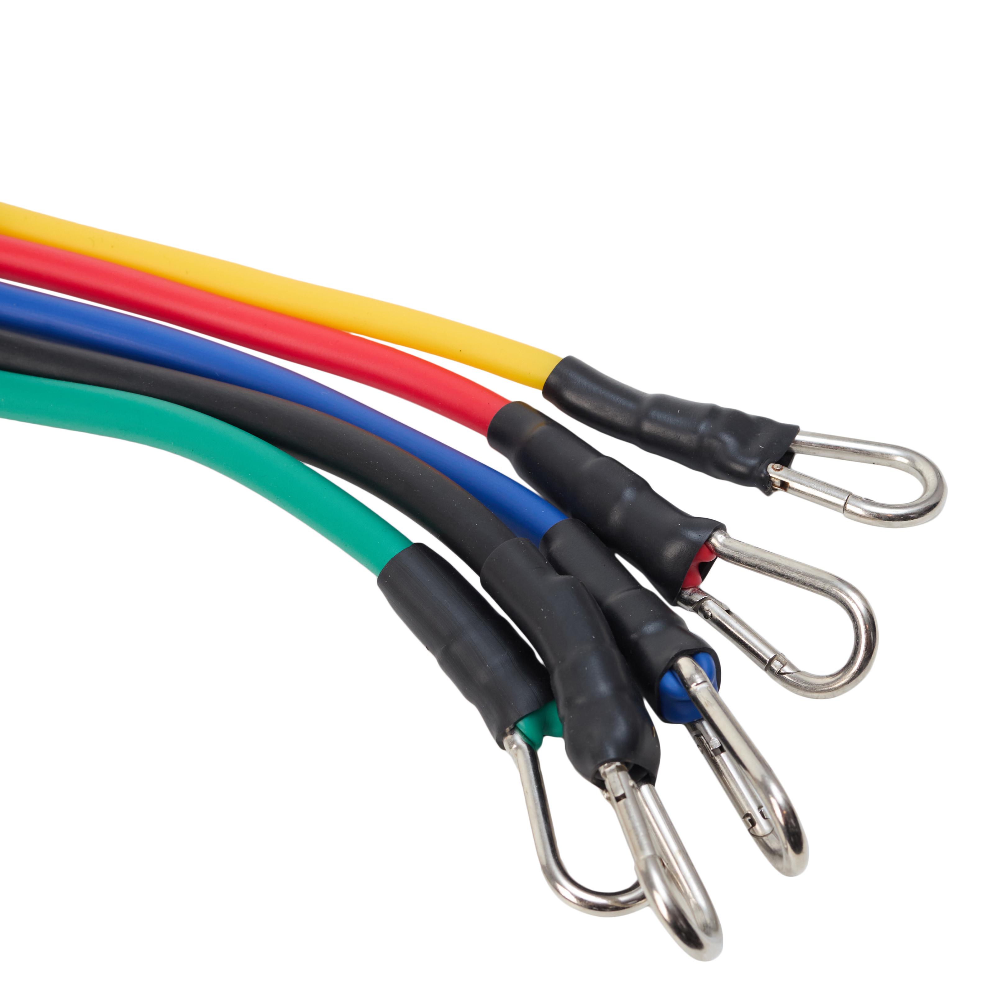 Набор трубчатых эспандеров TECOFIT TPE 11 шт. (TOP19014897) - фото 3 Набор трубчатых эспандеров TECOFIT TPE 11 шт. (TOP19014897) - фото 3