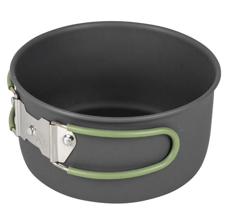 Набір посуду Bo-Camp Explorer 4 Pieces 19 Hard Anodized Grey/Green (DAS302733) - фото 2 Набір посуду Bo-Camp Explorer 4 Pieces 19 Hard Anodized Grey/Green (DAS302733) - фото 2