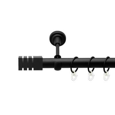 Карниз металлический Orvit Акорда однорядный 25 мм 240 см Черный бархат (009-2377)