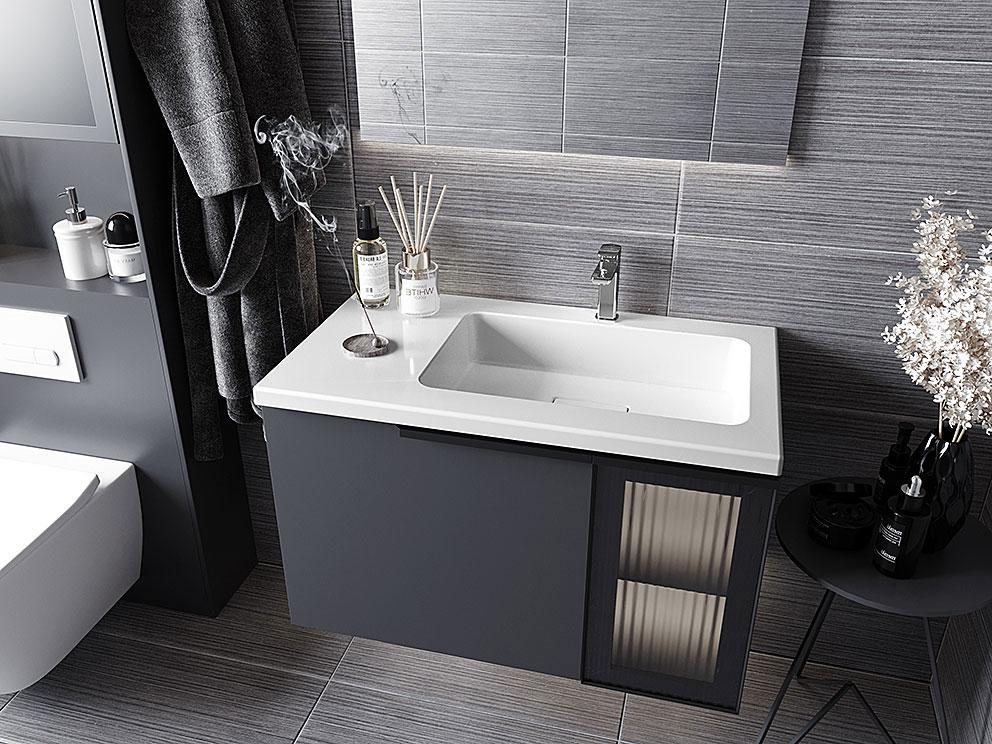 Умивальник накладний Status Vega Low 80 L White (685) - фото 15