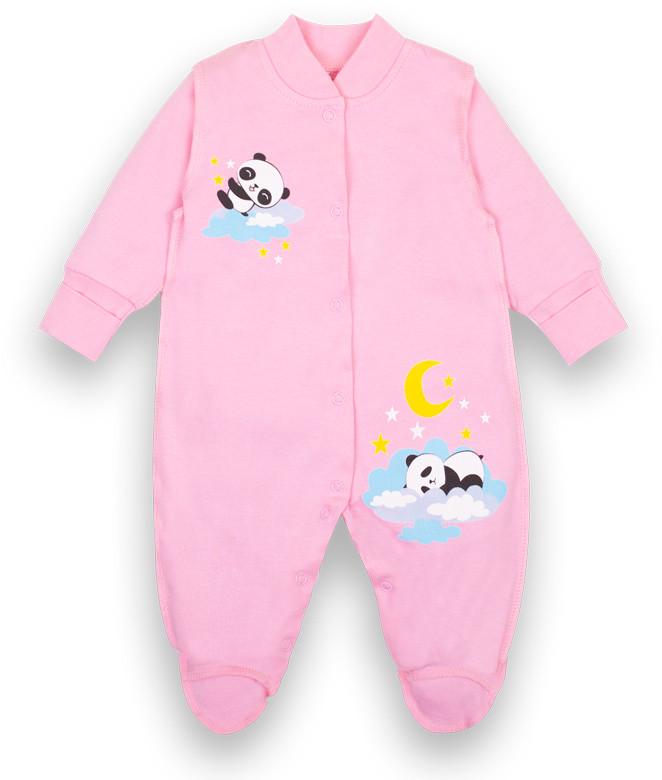 Комбинезон для девочки Gabbi КВ-20-1-2 на кнопочках 56 см Розовый (12007)