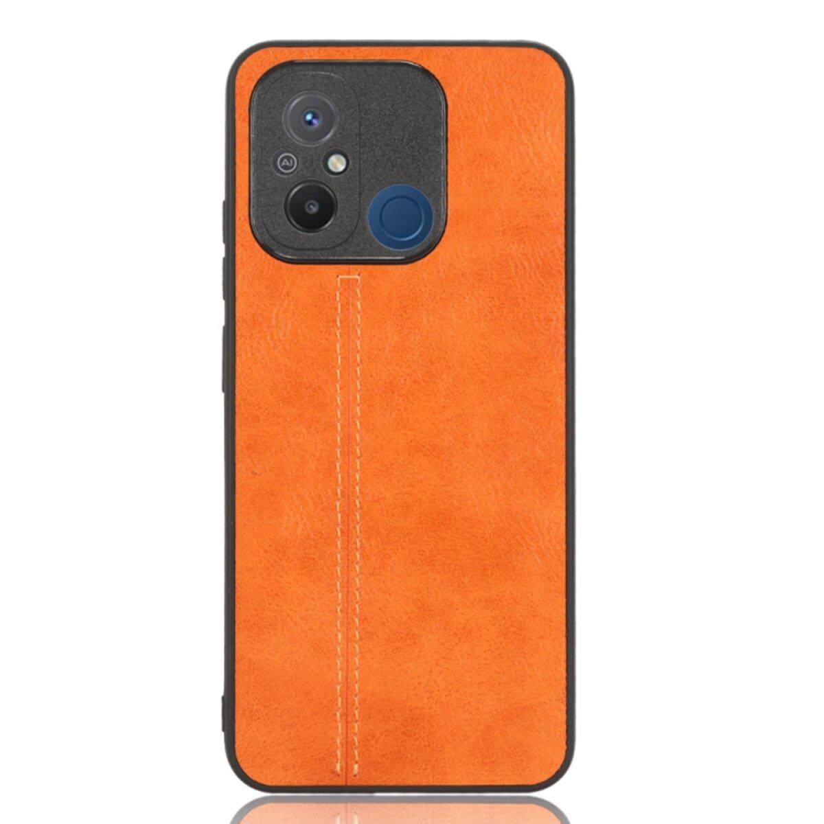 Протиударний чохол для Xiaomi Redmi 12C/Poco С55 Cosmiс Leather Case Orange