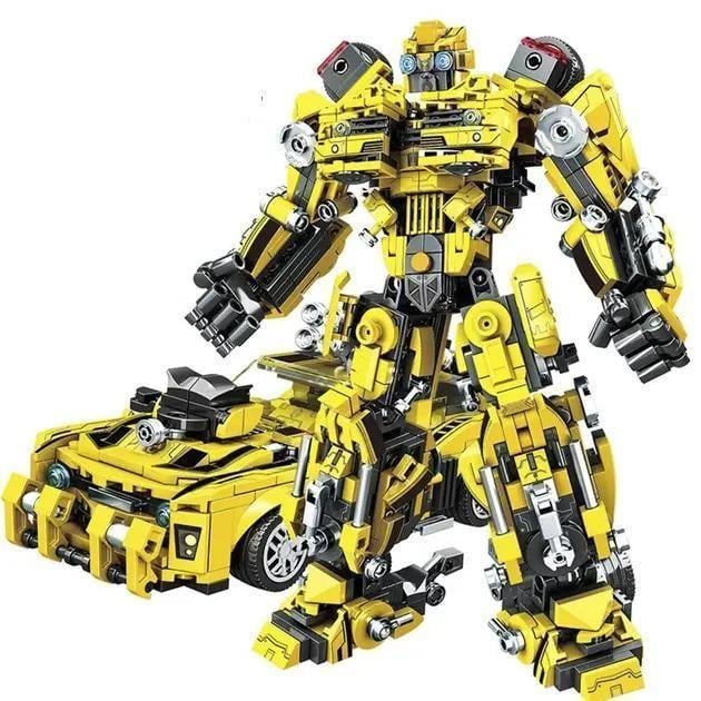Конструктор робот-трансформер Бамблби 25 см 792 деталей Желтый (522)