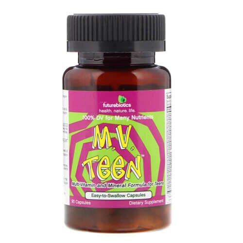 Мультивітаміни для підлітків FutureBiotics M.V Teen 90 Capsules (FBS-020726)