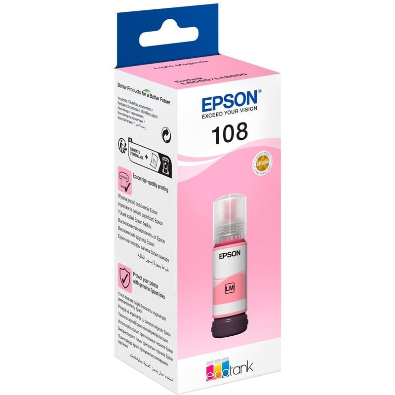 Чернила Epson 108 70 мл Light Magenta (C13T09C64A)