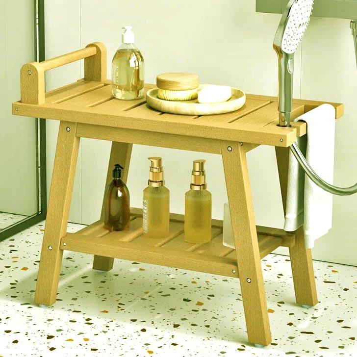 Табурет для ванной из дерева Лонус Карри (ТВН-008403)