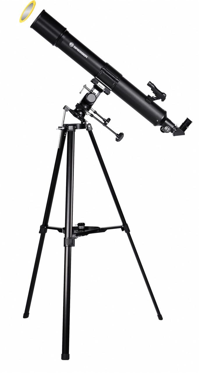 Телескоп Bresser Taurus 90/900 NG Carbon с солнечным фильтром и адаптером для смартфона (4512909)