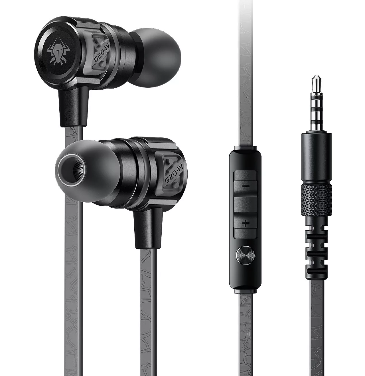 Наушники проводные вакуумные игровые Plextone G20 с микрофоном Серый Наушники проводные вакуумные игровые Plextone G20 с микрофоном Серый