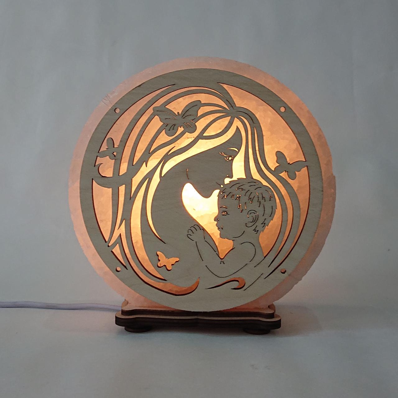 Соляной светильник Мама с ребёнком (КБ-00003-y)