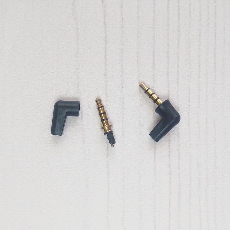 Штекер-конектор кутовий SUNROZ під паяння FreeEnd 3,5 мм TRRS 4Pin 2 шт. Black (A48605) - фото 2 Штекер-конектор кутовий SUNROZ під паяння FreeEnd 3,5 мм TRRS 4Pin 2 шт. Black (A48605) - фото 2