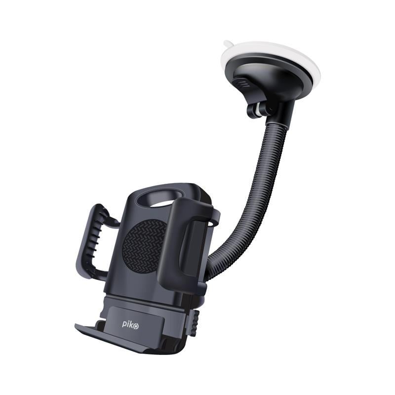 Держатель автомобильный Piko Holder M01LF механический на присоске с гибкой ножкой Black (1283126578199)