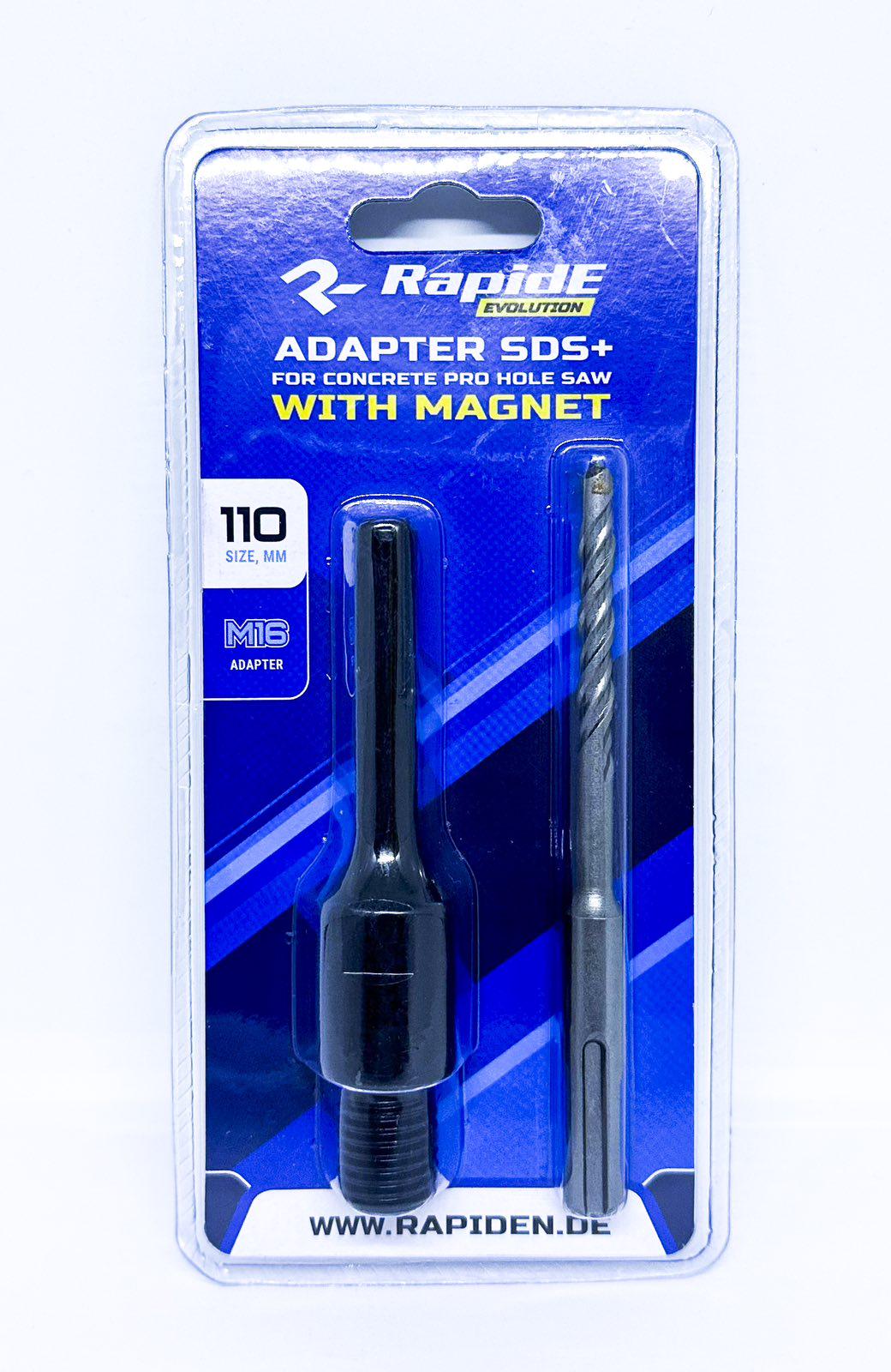 Адаптер RapidE CONCRETE PRO M16 SDS+ з магнітом та центруючим свердлом для алмазної коронки (НФ-00001932-13)