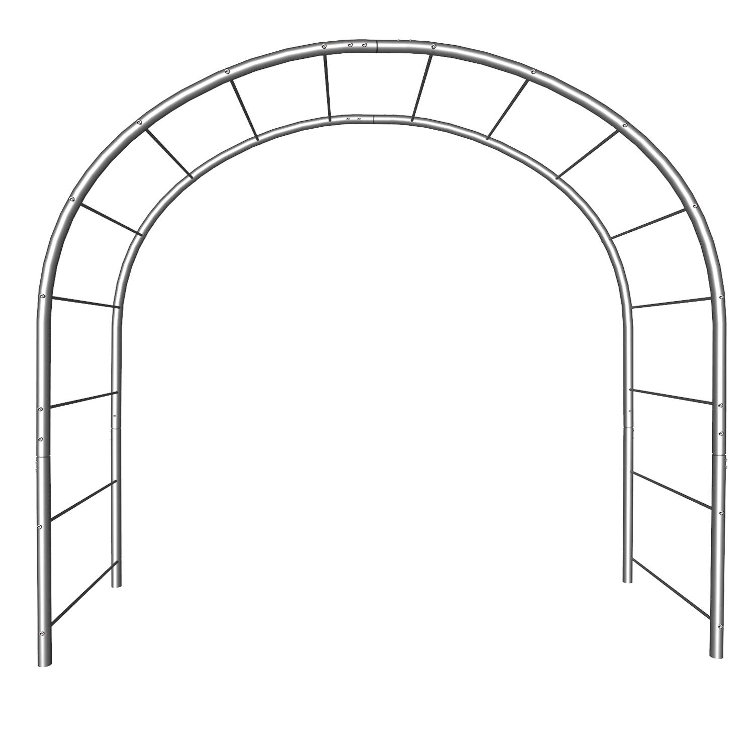 Опора для рослин арка садова 3000х2900х500 мм d 28 мм/d 12 мм (АС-D28/D12-3000*2900*500)