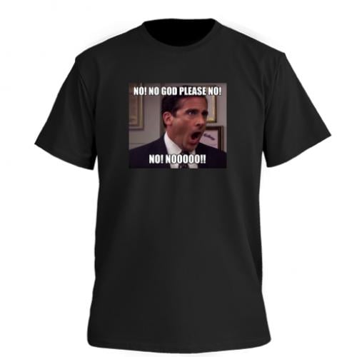 Футболка мужская Owi Premium "The Office meme NO!" S Черный (16153185-2-195935-S)