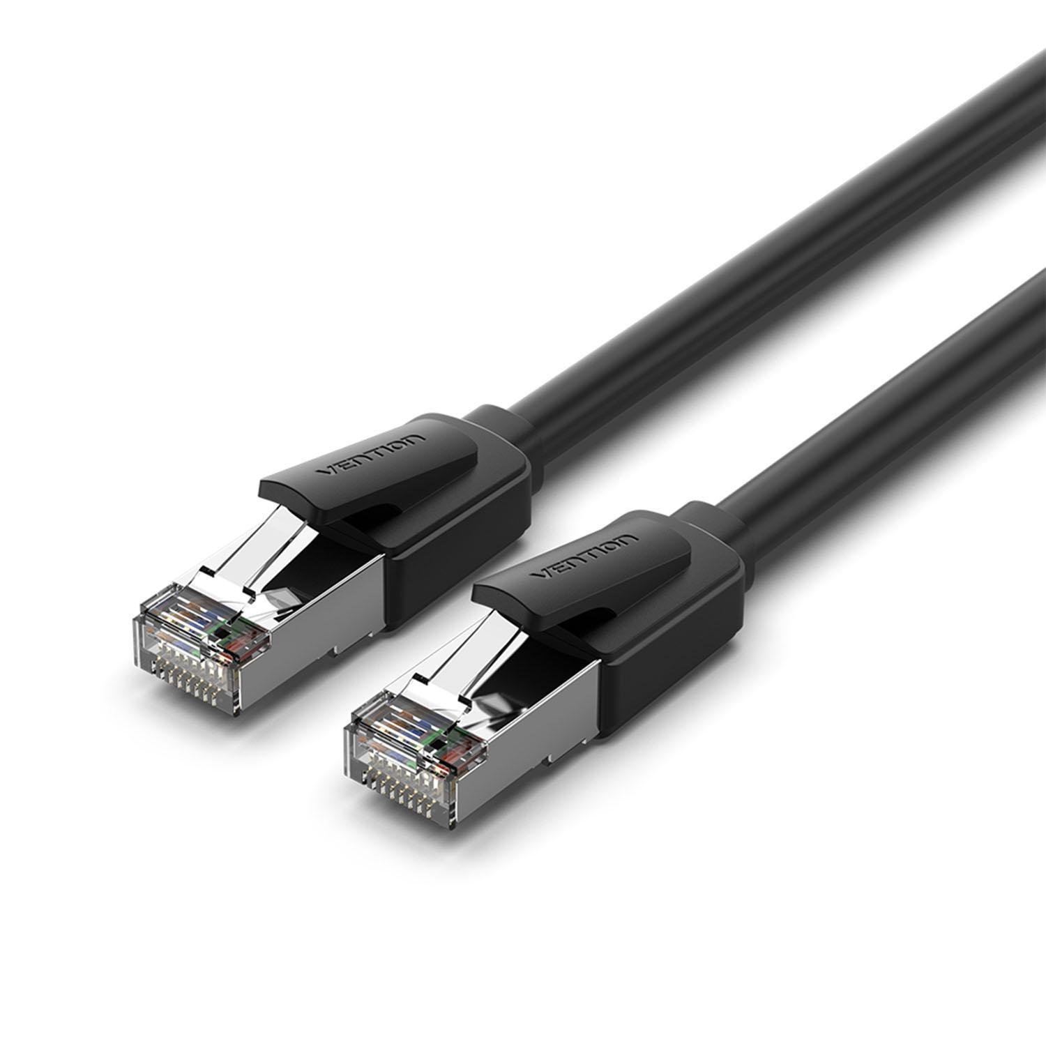 Интернет-кабель Vention Cat.8 SFTP 40 Гбит/с 2000 МГц Lan RJ45 RJ 45 15 м Черный (IKKBN) Интернет-кабель Vention Cat.8 SFTP 40 Гбит/с 2000 МГц Lan RJ45 RJ 45 15 м Черный (IKKBN)