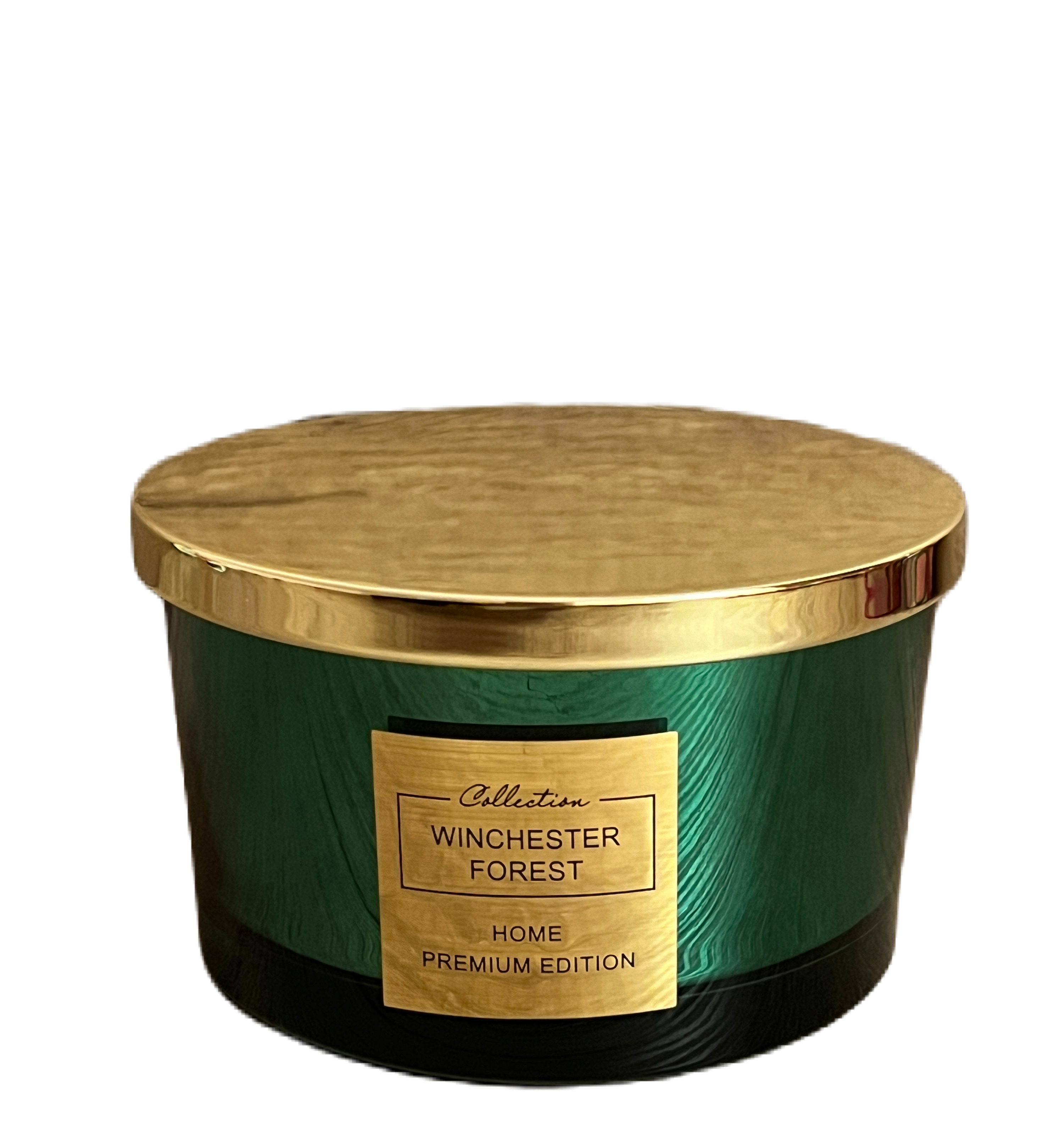 Аромасвеча Pepco Winchester Forest Home Premium Edition с крышкой Изумрудный (21YTFGF)