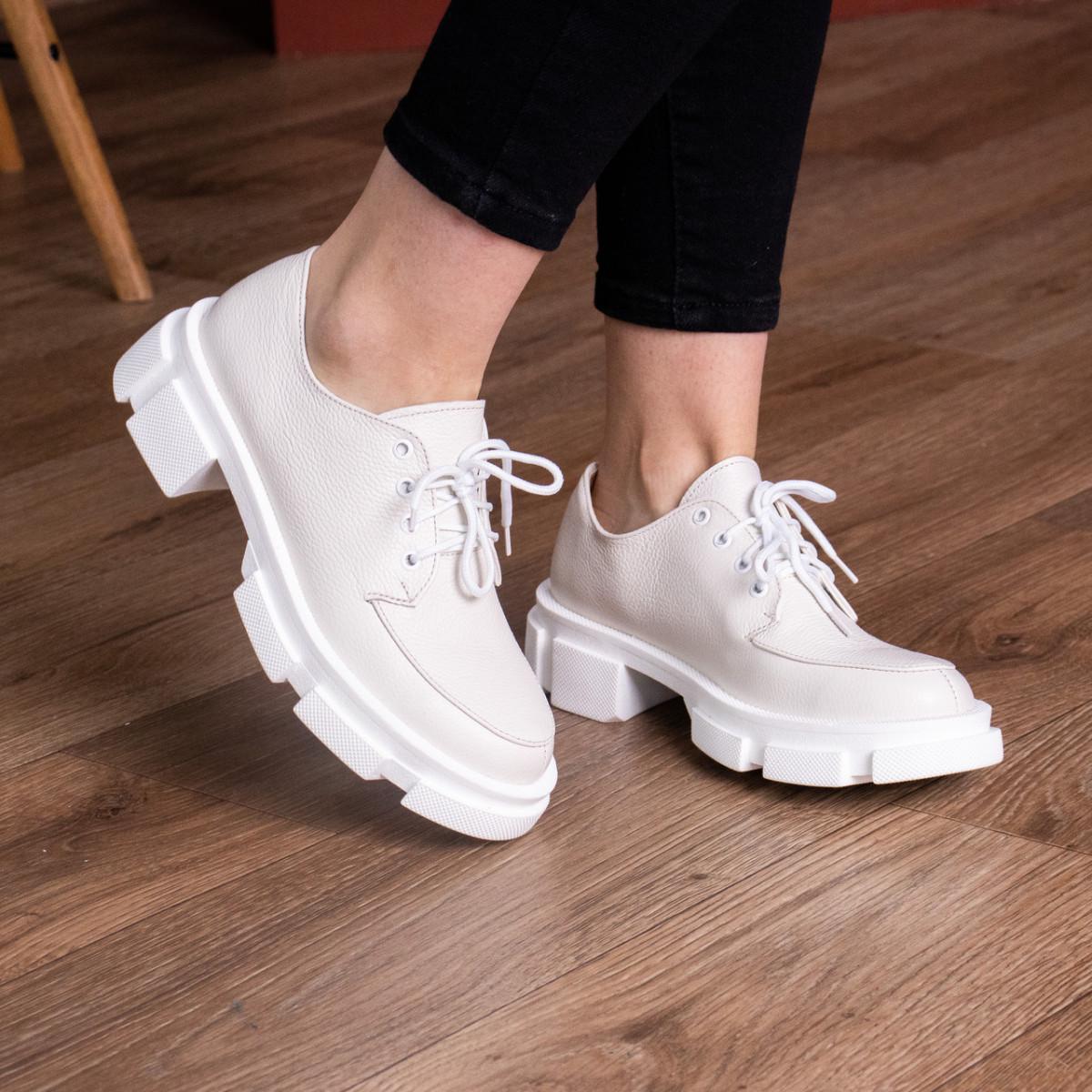 Броги женские Fashion р. 37 24 см Бежевый (2909)