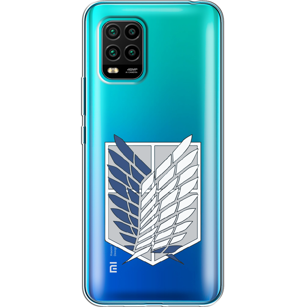 Чехол с рисунком Boxface Xiaomi Mi 10 Lite Атака Титанов Крылья Свободы Прозрачный силикон (39438-bk88-39438)