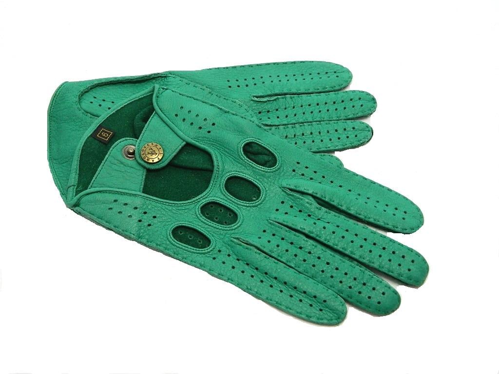 Перчатки мужские Alpa Gloves 793-21 автомобильные натуральная кожа р. 9 Зеленый (28523033)