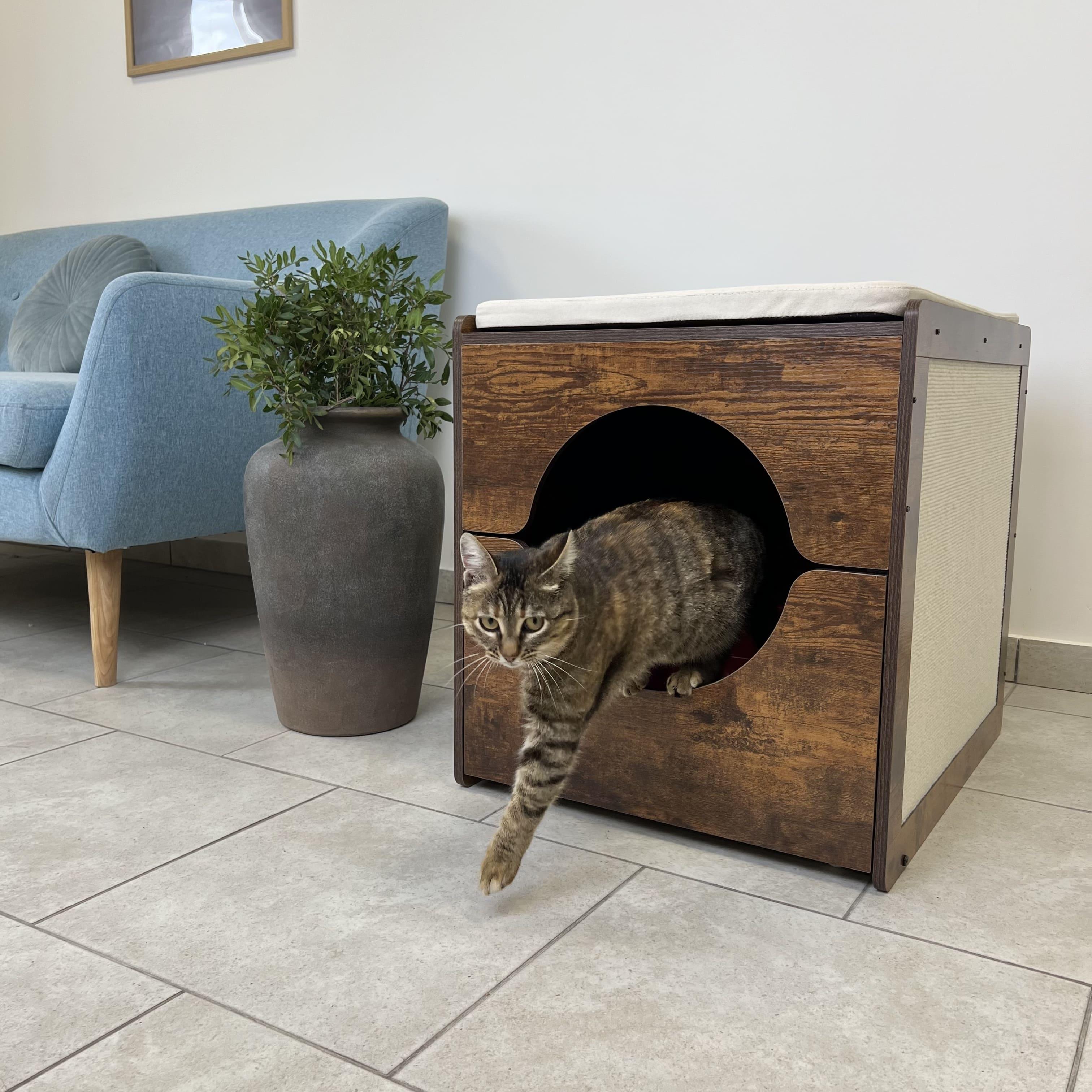 Туалет закритий для тварин Luminaria 59,8х50х55 см (22889012) - фото 3 Туалет закритий для тварин Luminaria 59,8х50х55 см (22889012) - фото 3