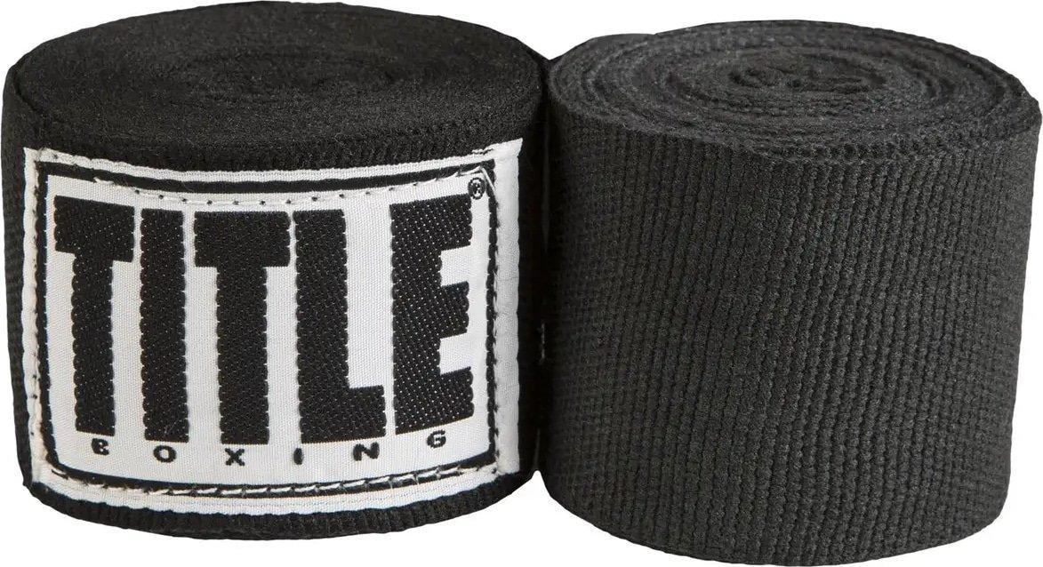 Бинты для бокса TITLE Boxing Select 180" Semi Elastic Mexican 4,5 м Black (SMHW XL BK)