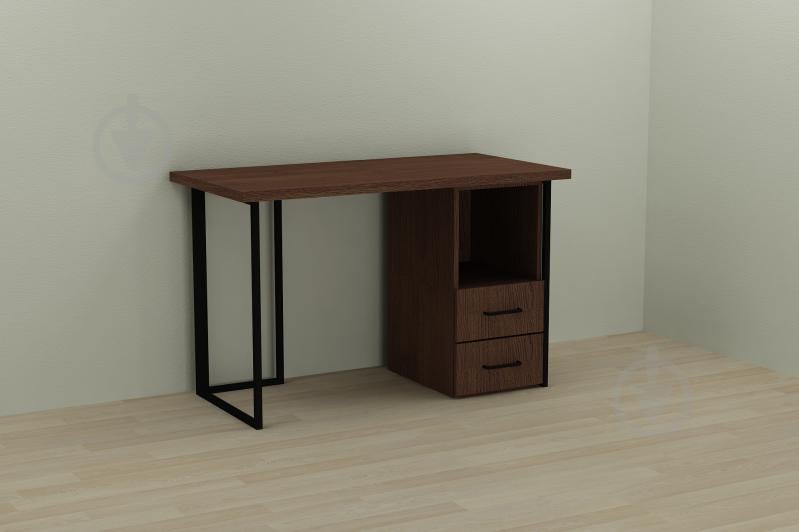 Компьютерный стол Ferrum-decor Отто 76x140x70 черный ДСП Венге 32мм