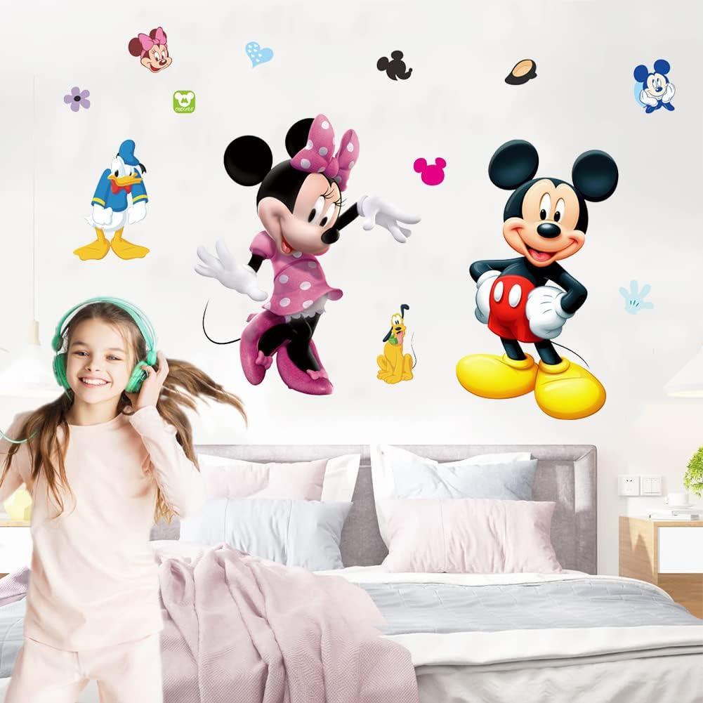 Набір вінілових наліпок Міккі та Мінні Маус для дитячої кімнати для дівчаток і хлопчиків 50х70 см - фото 3 Набір вінілових наліпок Міккі та Мінні Маус для дитячої кімнати для дівчаток і хлопчиків 50х70 см - фото 3