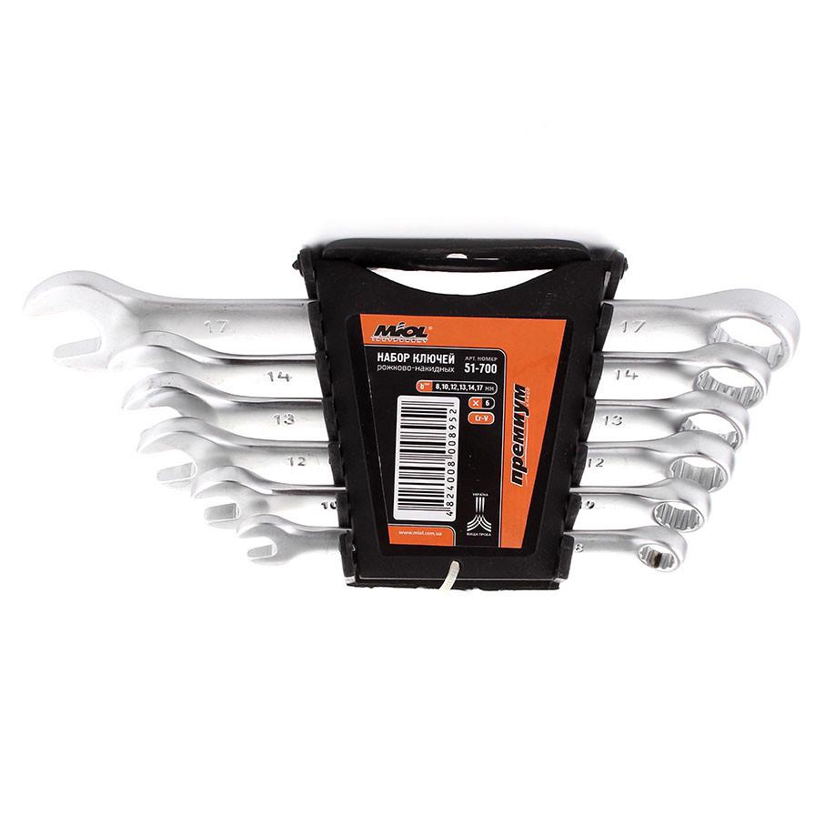 Набор ключей рожково-накидных Miol 51-700 6 ед.