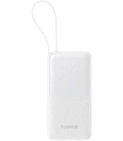Батарея портативная BASEUS Bipow 2 Digital Display 20000mah 20W P10077101213-01 White