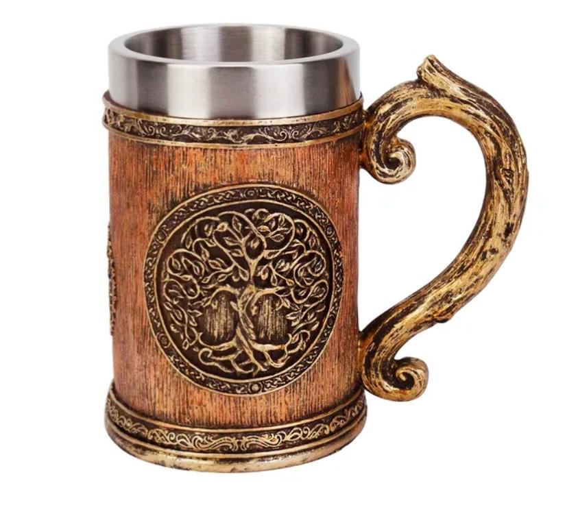 Кружка в скандинавском стиле Дерево жизни 550 мл (11322996)