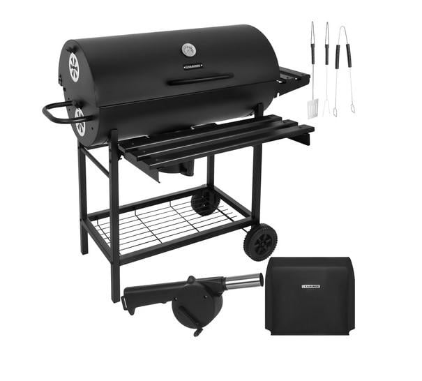 Гриль садовый Kaminer с крышкой и термометром/аксессуарами 108x67x96 см