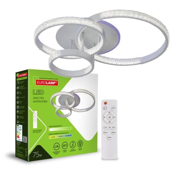 Люстра LED Eurolamp акриловая круглая M17 75W 3000-6500K (36317966) Люстра LED Eurolamp акриловая круглая M17 75W 3000-6500K (36317966)
