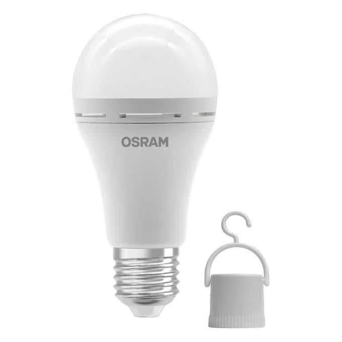 Світлодіодна лампа Osram RECHARGEABLE з акумулятором 8W 230V 806lm 2700K E27 1800 mAh 60х122 мм (4099854190087) Світлодіодна лампа Osram RECHARGEABLE з акумулятором 8W 230V 806lm 2700K E27 1800 mAh 60х122 мм (4099854190087)