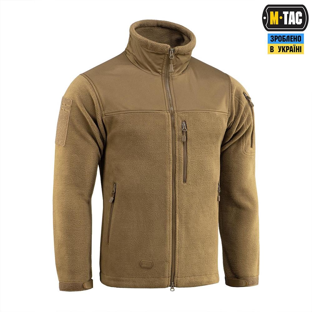 Куртка-кофта флісова M-Tac Alpha Microfleece GenII M Койот (5920865) - фото 2 Куртка-кофта флісова M-Tac Alpha Microfleece GenII M Койот (5920865) - фото 2